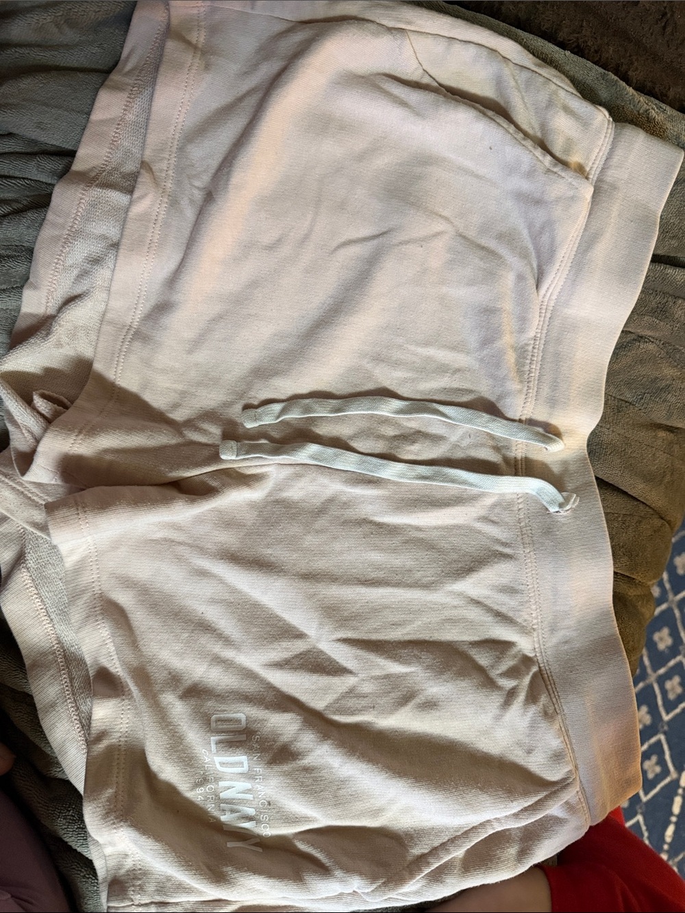 Old Navy Cream Drawstring Girls' Lounge Shorts